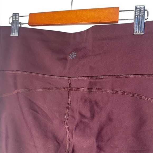 Athleta Ankle Tights Workout Yoga Leggings w/ reflective details Purple size MP - Picture 5 of 11